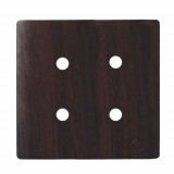 Placa p/ 4 Furos 4x4 - Novara Tabaco